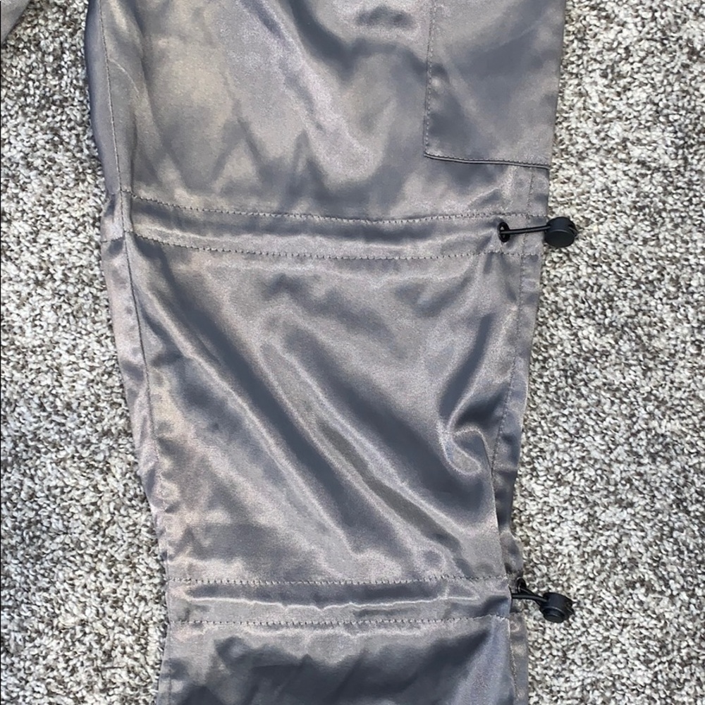 ASOS Slim Cargo Pants in Gray with Black Trims - Picture 5 of 5